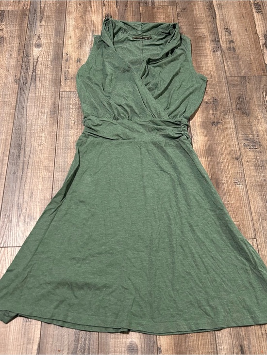 Prana Dresses & Skirts - Prana Corissa Sleeveless Mock Wrap Knee Length Dress Green Size XS Draped Neck